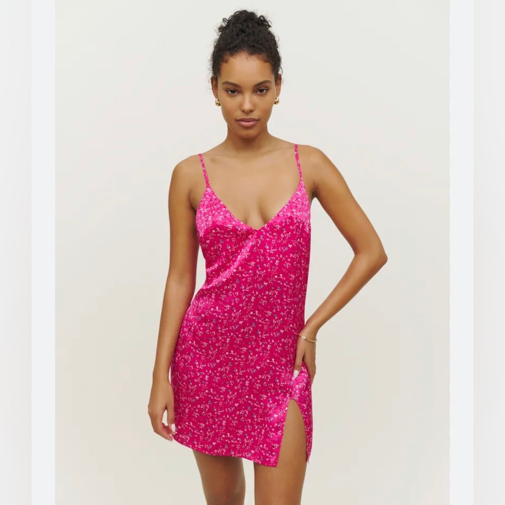Reformation Ballard Silk Dress